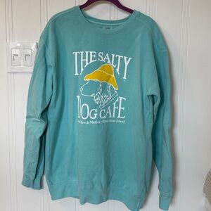 The Salty Dog turquoise crewmen’s medium